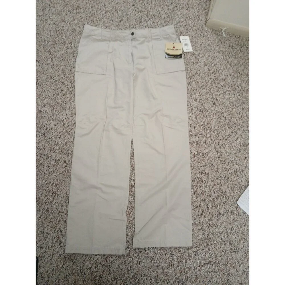 Vintage Women's Woolrich Khakis (18) British Tan Zip Closure. NWT - Picture 1 of 11
